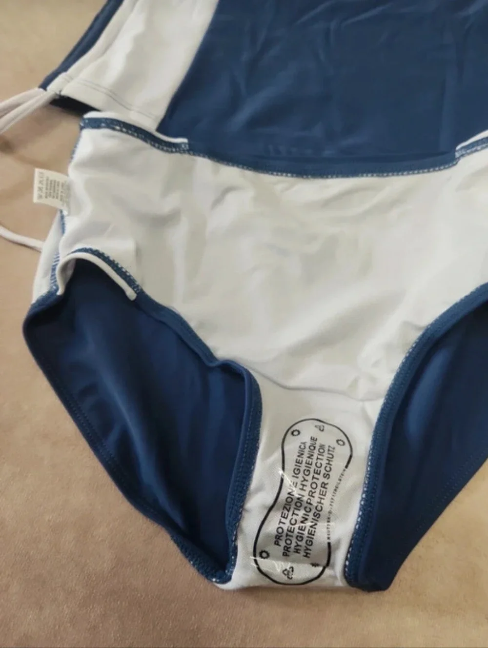 Girls’s Blue & White Tankini Swim Set 11/12 Y